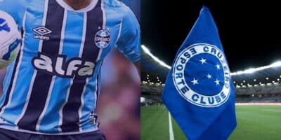 Craque do Grêmio pode virar reforço ao Cruzeiro (Reprodução: Montagem TV Foco)