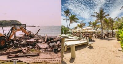 Demolição de quiosques em praia nº1 de Salvador (BA) abala trabalhadores - Foto: Montagem