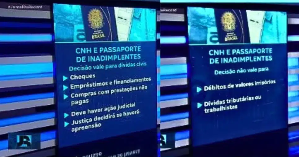 Dívidas válidas e inválidas para a sanção da lei (Foto Reprodução/Montagem/Tv Foco/YouTube)