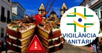Doceria foi interditada em Salvador após presença de insetos (Foto Reprodução/Montagem/Lennita/Tv Foco/Canva/ANVISA)