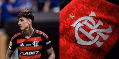 2 bombas no Flamengo com saída de Pulgar confirmada (Reprodução: Montagem TV Foco)