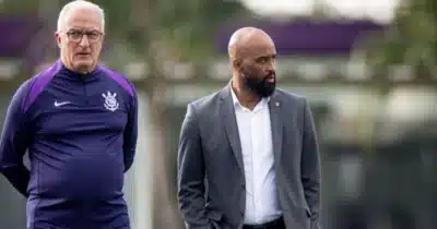 Fabinho Soldado e Dorival Jr no Corinthians (Foto: Reprodução/ Internet)