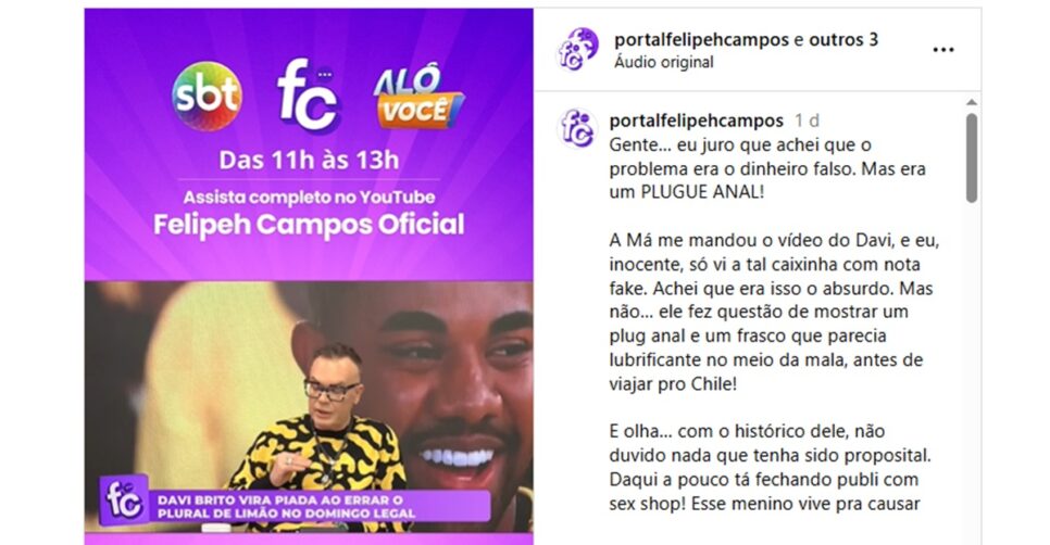 Estrela do BBB, do horário nobre da Globo, deixa vazar item íntimo (Foto: Reprodução/ Instagram)