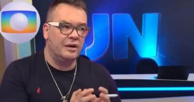 Felipeh Campos perde o chão com revelação sobre âncora do JN (Foto: Reprodução/ Globo/ YouTube/ Montagem)
