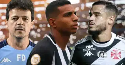 Fernando Diniz,Victor Sá e Coutinho (Foto: Reprodução / Vasco / Montagem TV Foco)