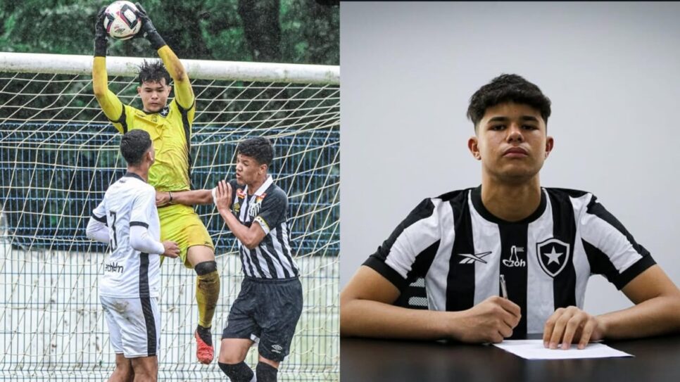 Filho de Eliza Samudio é contratado do Botafogo e goleiro como o pai biológico (Foto: Reprodução/ Instagram/ Montagem)