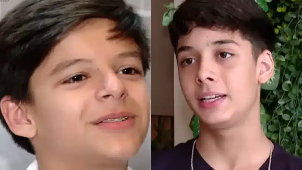 Bernardo, de 12 anos, e João Gabriel, de 16 (Foto: Reprodução/ Record/ Montagem)