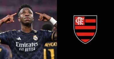 Vini Jr. tem adeus no Real Madrid e volta confirmada ao Flamengo - Montagem / TV FOCO