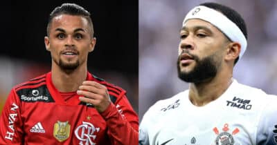 Adeus no Flamengo: Michael tem contratação no Corinthians (Foto: Reprodução/Montagem TV Foco)