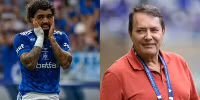 Craque do Cruzeiro dando adeus a Gabigol (Reprodução: Fernando Moreno)