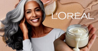 Cabelos grisalhos e brancos podem ser tratados com cremes da L'Oreal e mais (Foto Reprodução/Montagem/Tv Foco/Canva/Lennita)