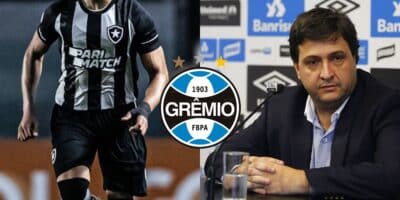 Guerra libera Pix por craque do Botafogo ao Grêmio (Reprodução: Lucas Uebel)