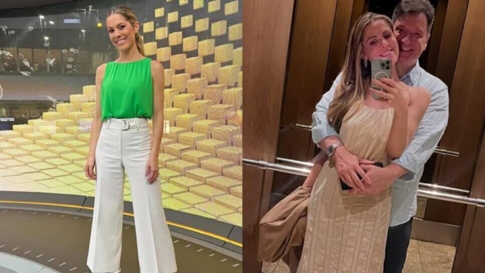 Parceira de Tralli no Jornal Hoje namora locutor esportivo global (Fotos: Reprodução/ Instagram)