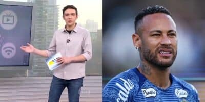 Jodar crava desfecho de Neymar no Santos na Globo (Reprodução: Globo / Alexandre Schneider)