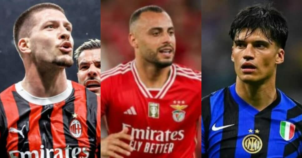 Luka Jović, Arthur Cabral e Joaquín Correa (Foto: Reprodução/Montagem TV Foco)