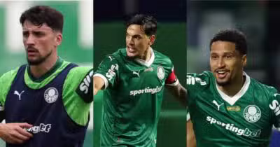 almeiras perde Gustavo Gómez, Piquerez e Murilo - Montagem / TV FOCO