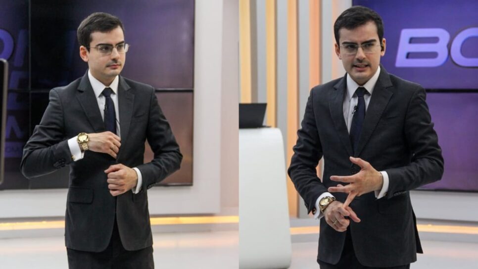 O jornalista agora é âncora na Rede Meio Norte (Foto: Reprodução/ Instagram/ Montagem)