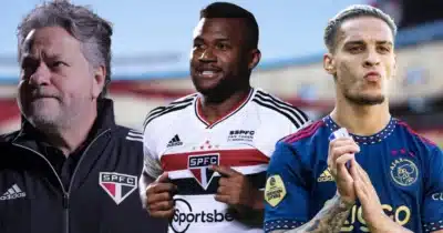 Julio Casares, Luan e Antony (Foto: Reprodução / São Paulo / Montagem TV Foco)