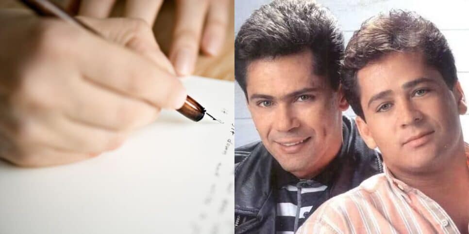Suposta carta psicografada de Leandro para Leonardo (Reprodução: Montagem TV Foco)