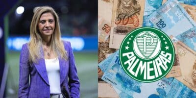 Leila Pereira em festa com reforço de R$15M ao Palmeiras (Reprodução: Ettore Chiereguini)