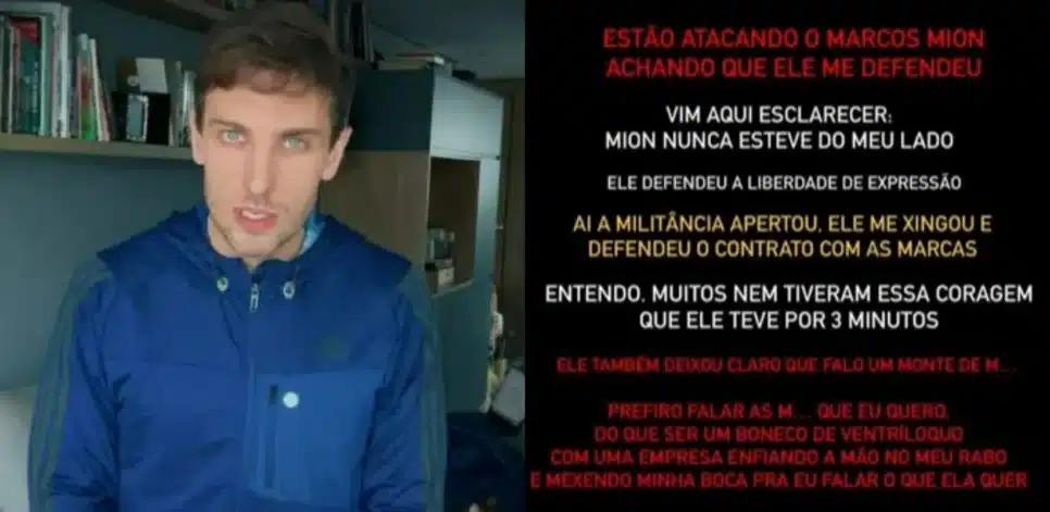 Léo Lins fala sobre climão envolvendo Marcos Mion (Foto: Reprodução/Montagem TV Foco)