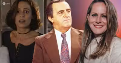 Lisa, Tibério e Estela em A Viagem (Foto: Reprodução / Globo / Montagem TV Foco)