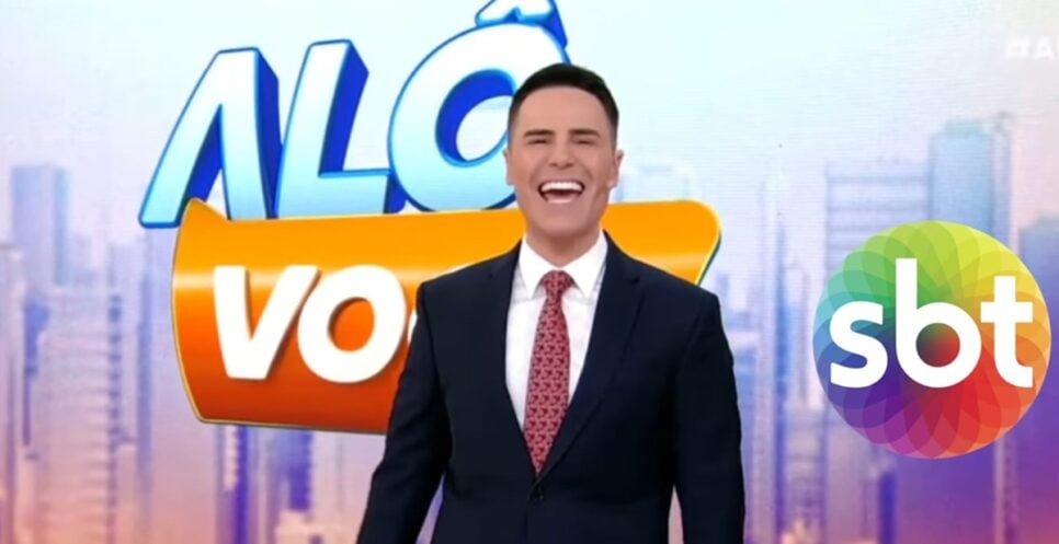 Luiz Bacci na estreia do Alô Você (Foto: Reprodução/ SBT)