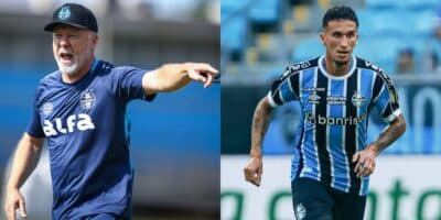 Mano Menezes chora com Dodi fora no Grêmio (Reprodução: Lucas Uebel)
