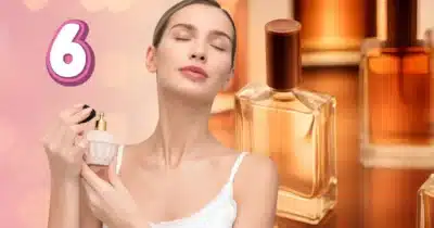 Mulher usando fragrância na pele (Foto: Reprodução / Canva / Montagem TV Foco)