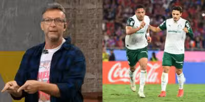 Neto crava sobre saídas de Veiga e Vitor Roque no Palmeiras (Reprodução: Band / Christian Alvarenga)