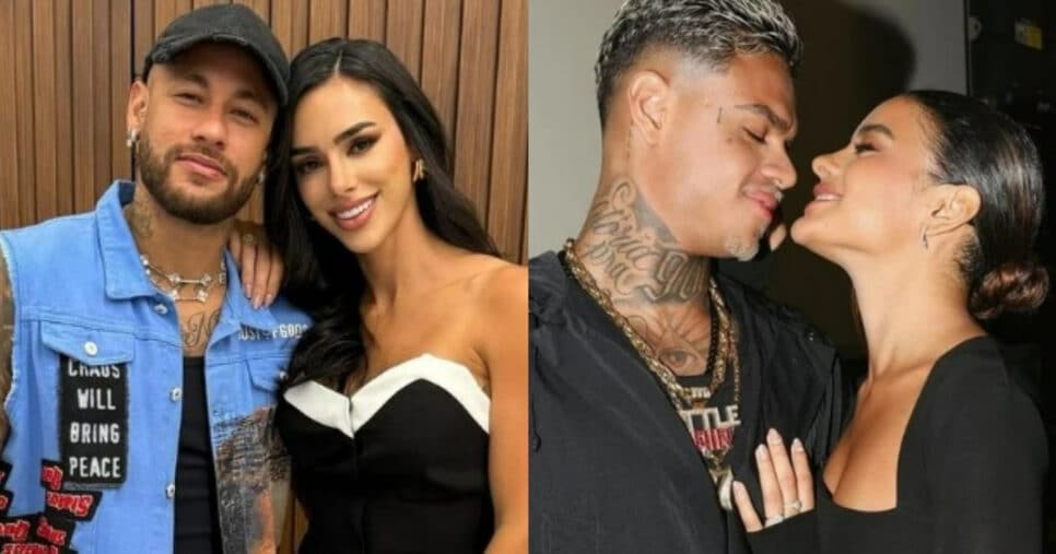 Neymar, Bruna Biancardi, MC Cabelinho e Bella Campos (Foto: Reprodução/Montagem TV Foco)