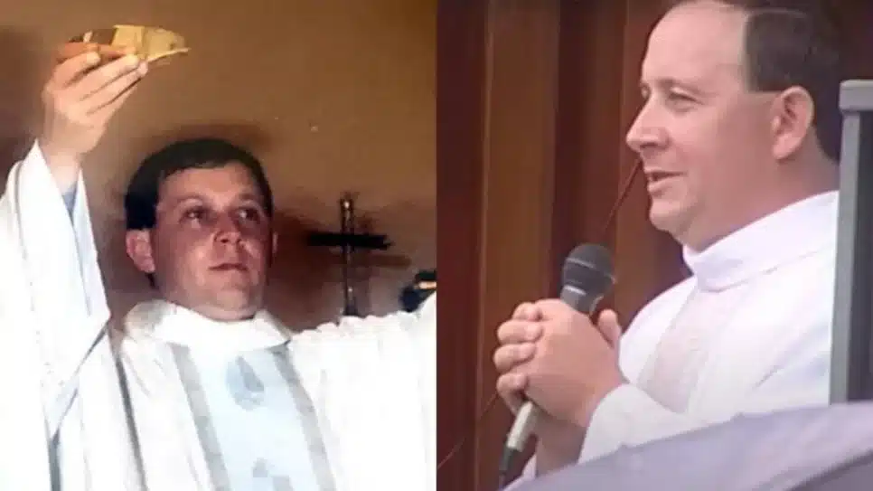 Adelir de Carli celebrando missa (Foto: Reprodução/ Internet/ Montagem)