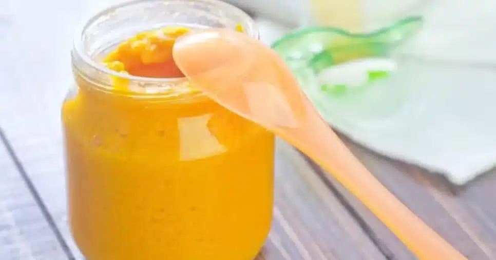 Papinha pronta se tornou uma alternativa em meio a rotina pesada (Foto Reprodução/Canva)