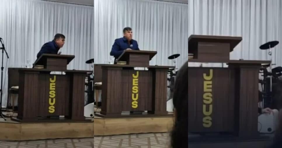 Vídeo: Pastor passa mal, vai ao chão e morre ao vivo aos 47 anos