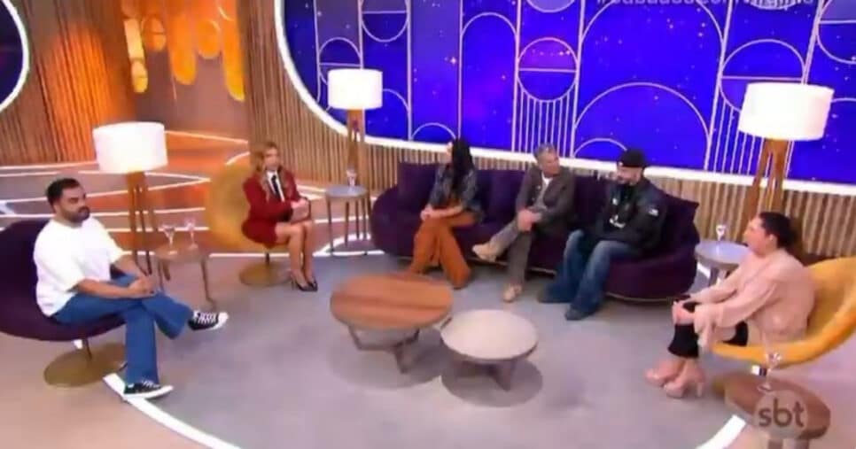 Sabadou com Virginia, do SBT (Foto: Reprodução/SBT)