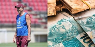Renato Gaúcho em festa com reforço de R$5 milhões ao Fluminense (Reprodução: Marcelo Gonçalves)