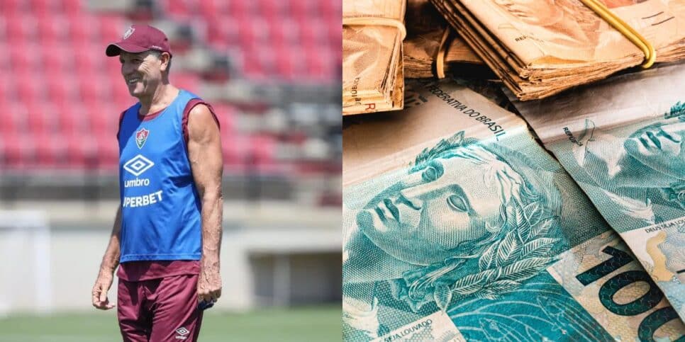 Renato Gaúcho em festa com reforço de R$5 milhões ao Fluminense (Reprodução: Marcelo Gonçalves)