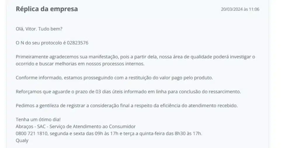 Segunda réplica da Qually (Foto Reprodução/Canva)