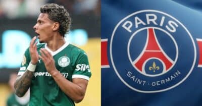 Luis Henrique diz sim para Richard Ríos do Palmeiras jogar no PSG - Montagem / TV FOCO