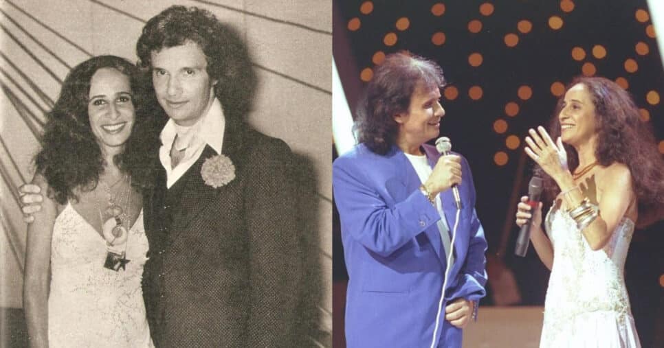 Roberto Carlos e Maria Bethânia (Foto: Reprodução/Montagem TV Foco)