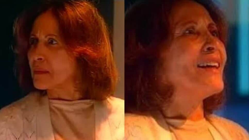Atriz em um dos seus últimos trabalhos na TV (Foto: Reprodução/ Internet/ Montagem)