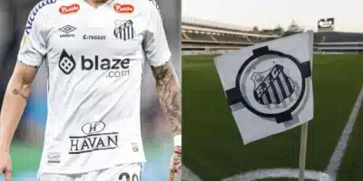 Craque do Santos dá adeus após só um gol (Reprodução: Montagem TV Foco)