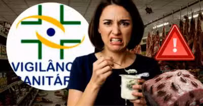 Supermercado é interditado pela Vigilância Sanitária no RJ por nojeira e descaso (Foto Reprodução/Montagem/TV Foco/Lennita/Canva)