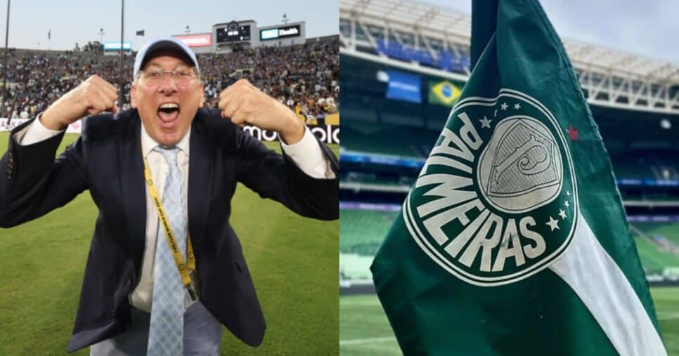 John Textor, do Botafogo, vira a casaca e assume torcida pelo Palmeiras - Montagem / TV FOCO