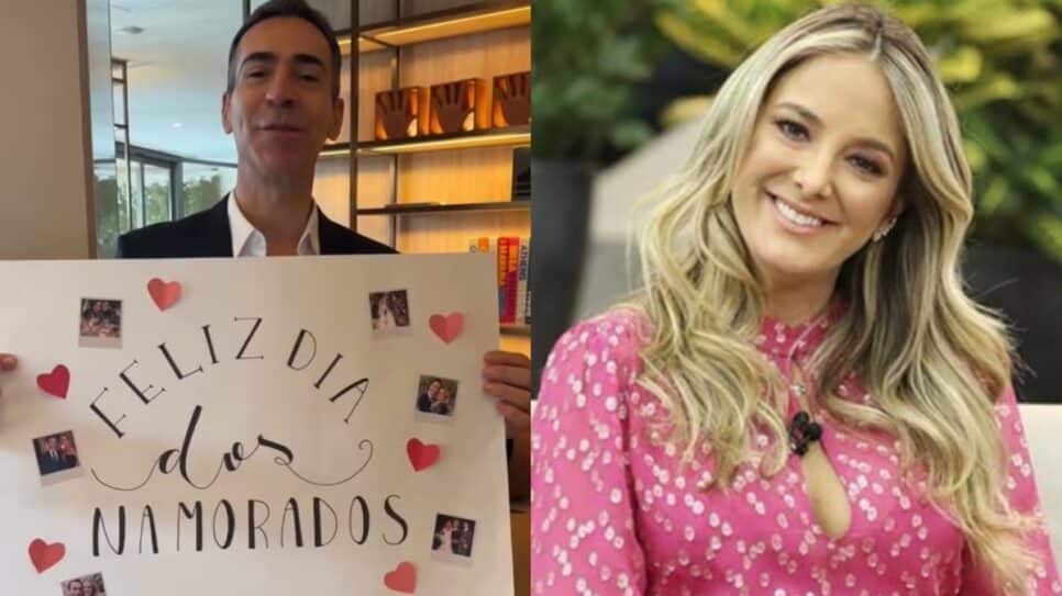 Homenagem do dia dos namorados do jornalista à apresentadora (Foto: Reprodução/ Instagram/ Montagem)