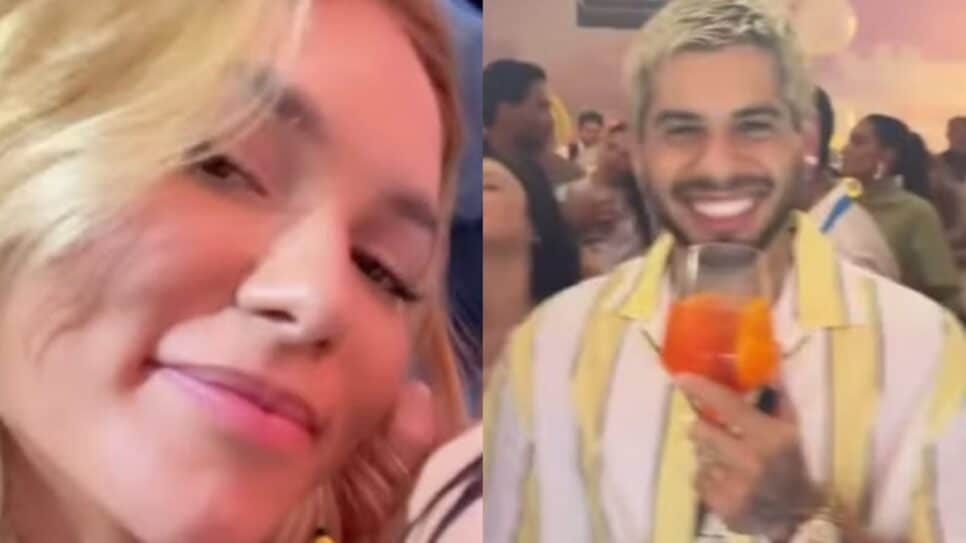 Virgina filma reação de Zé Felipe na festa da filha diante de trecho de música com declaração (Foto: Reprodução/ Instagram/ Montagem)