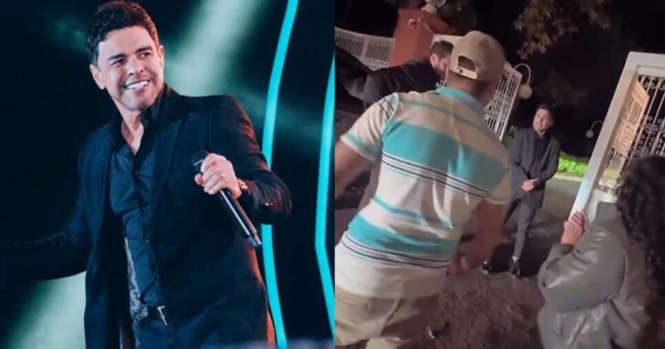 Atitude de Zezé com fã em bastidores é vazada em vídeo (Foto: Reprodução/ Divulgação/ YouTube/ Montagem)