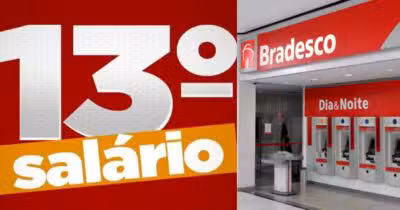 13º salário no Bradesco - Montagem