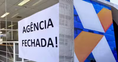 Agência fechada - Caixa (Foto: Reprodução)