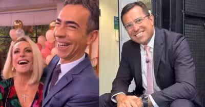 Ana Maria e César Tralli no Mais Você, e Rodrigo Bocardi (Fotos: Reproduções / Globo / Instagram)